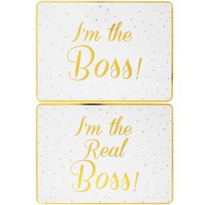 Подставки на пробке средние Босс и настоящий Босс 30х23см (2шт) 