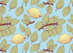 Подставки на пробке Лимонный Сад 40х29 см (4шт)