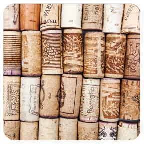 Подставки под стакан Винный бум 10,5х10,5 см (6шт)