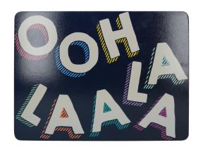 Подставки на пробке средние Ой ля ля 29х21,5 см (4шт)