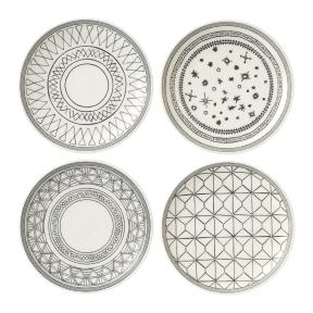 Тарелка Акцент 16см ED Чарколл Грей, набор 4шт