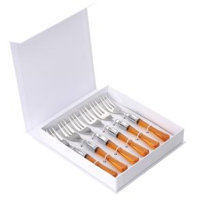 Набор вилок д/торта 6 штук Заффиро Ambra, подар.упаковка 