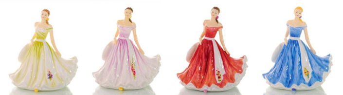 Новое поступление коллекционных статуэток из костяного фарфора The English Ladies