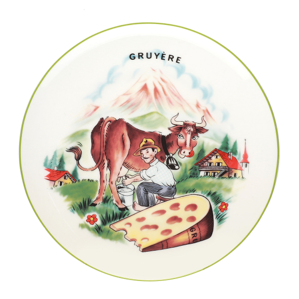 Тарелка 20 см Сыры Франции (набор 4 шт)