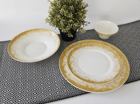 Столовый набор 24 предмета Золотая Пудра