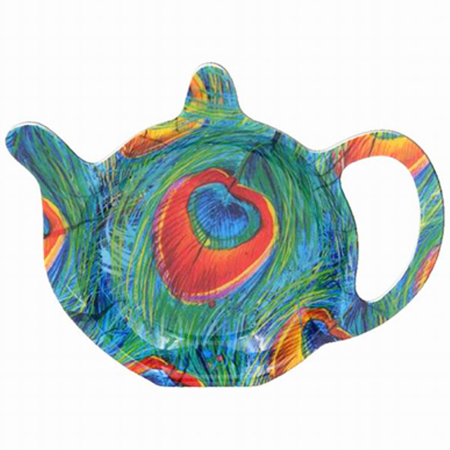 Подставка по чайный пакетик Павлин 13х10см