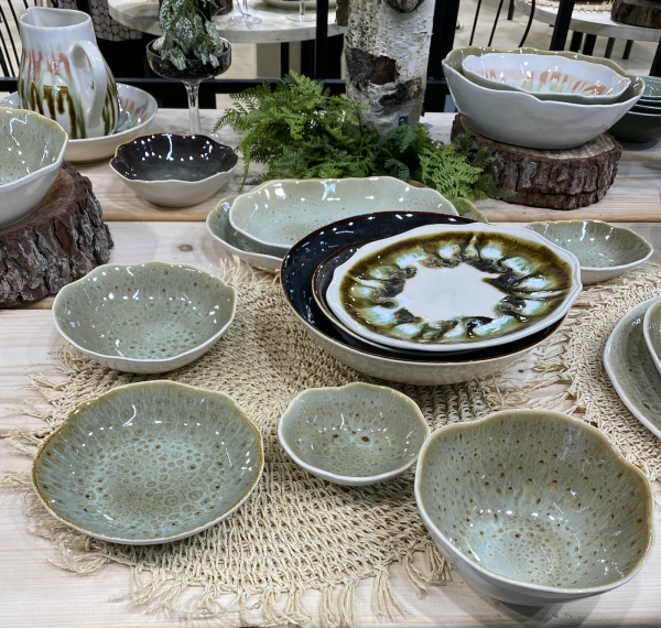 Тарелка Акцент зеленая 24см Мадейра