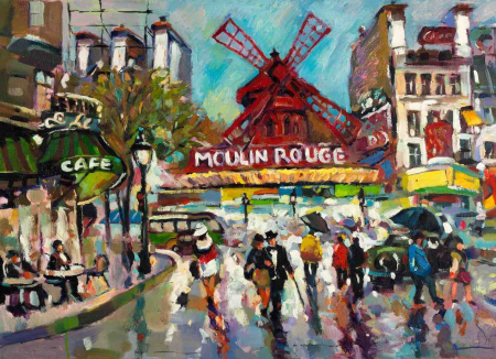 Подставки на пробке Мулен Руж 40х29 см  