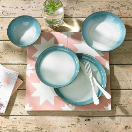 Салатник 17см, 820мл (набор 4шт) Лазурное облако