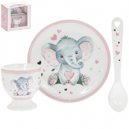 Набор посуды для девочки Элли и птичка 3 предмета