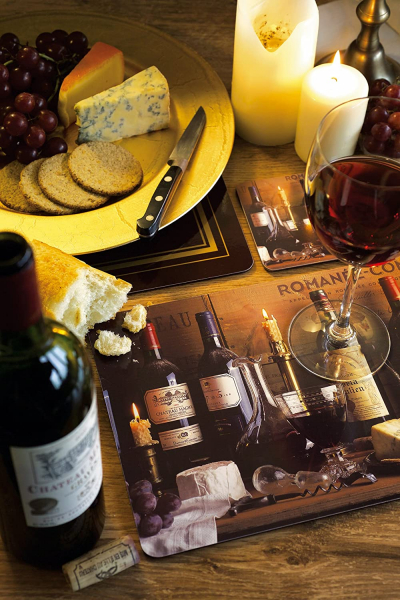 Подставки под стакан на пробке Виноделие 10.5х10.5см (6шт)