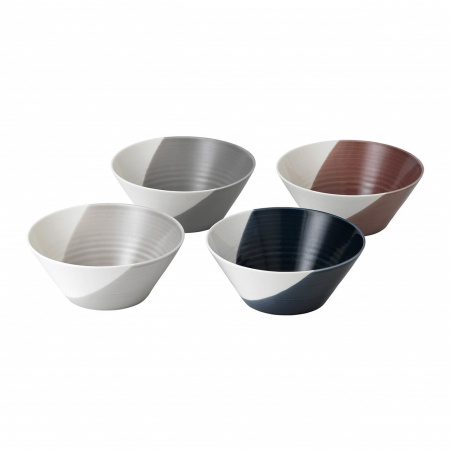 Салатник 20см Кофе Студио, набор 4шт