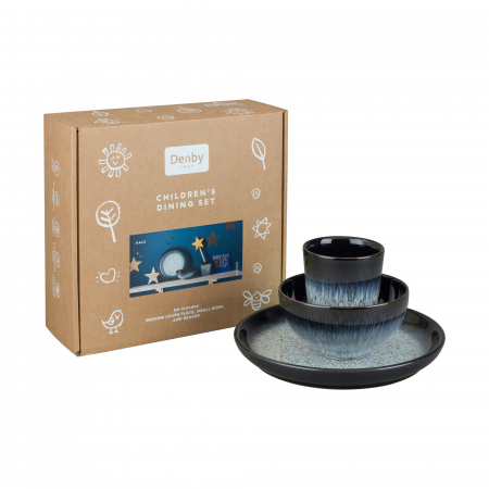 Набор посуды 3 предмета Сияние (стакан, тарелка, салатник)