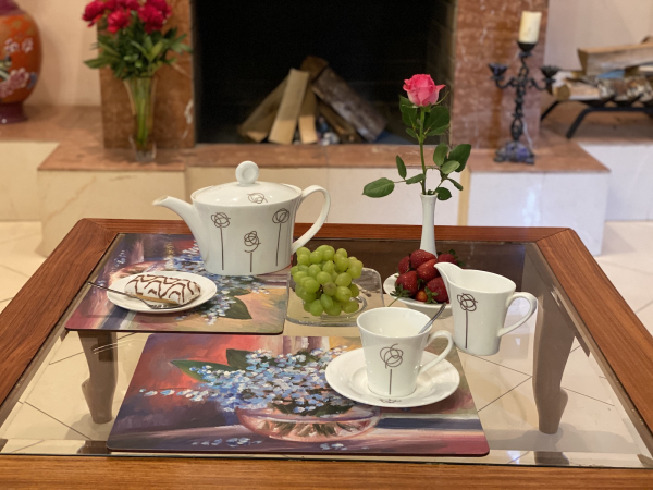 Подставки на пробке Ландыши 40х29 см (4шт)