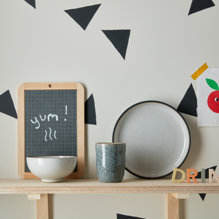 Набор посуды 3 предмета Белая дымка (стакан, тарелка, салатник)