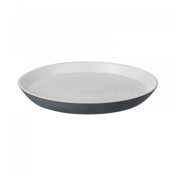 Тарелка 26см (набор 4шт) Импрессия пепельный
