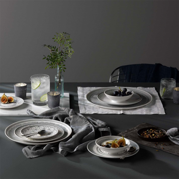Тарелка Акцент 16см ED Чарколл Грей, набор 4шт