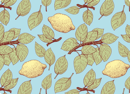 Подставки на пробке Лимонный Сад 40х29 см (4шт)