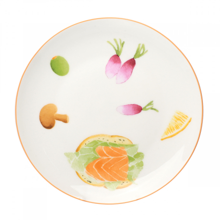 Тарелка 20 см Коктейльная вечеринка (набор 4 шт)