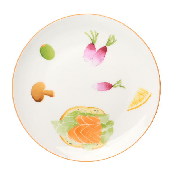 Тарелка 20 см Коктейльная вечеринка (набор 4 шт)