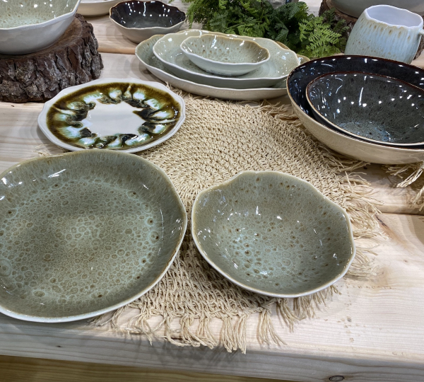 Тарелка Акцент зеленая 24см Мадейра