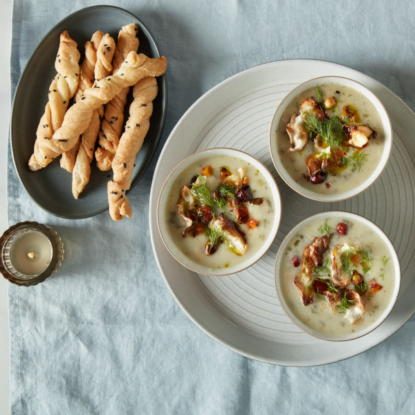 Тарелка 26см (набор 4шт) Импрессия кремовый