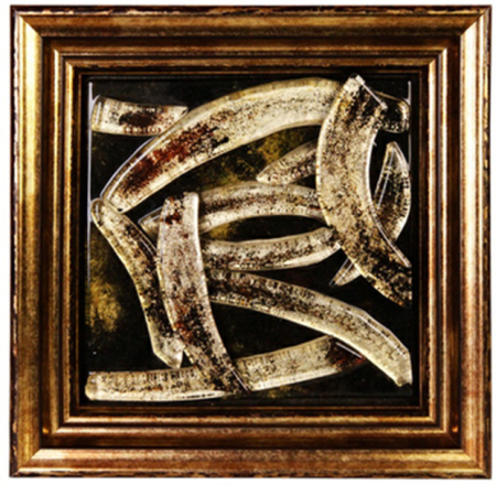 Картина стеклянная Пространство и время 22х22см