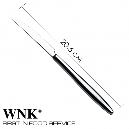 Набор ножей десертных 6 штук 20,6 см (заполненная ручка) Plaza