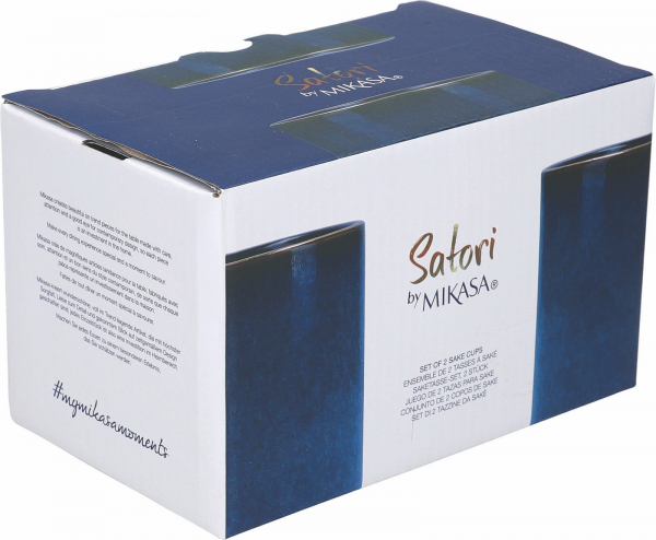 Набор для Сакэ 150мл (набор 2 шт) Сатори Индиго Блю Микаса