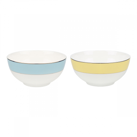 Салатник 15 см Империал Небесный и Ванильный (набор 2 шт)