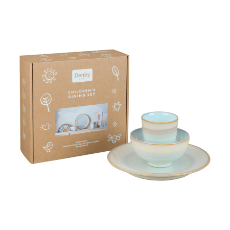 Набор посуды 3 предмета Кварц розовый (стакан, тарелка, салатник)