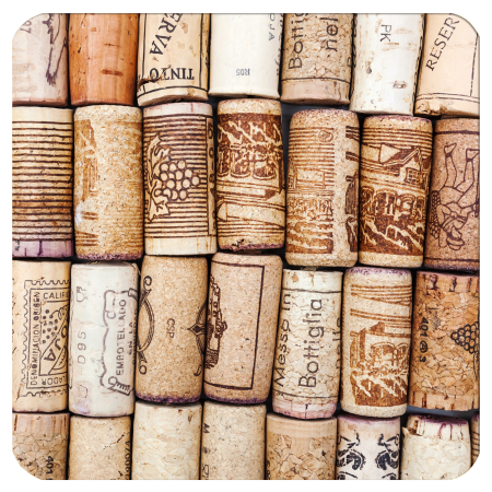 Подставки под стакан Винный бум 10,5х10,5 см (6шт)