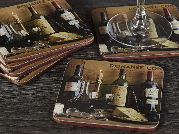 Подставки под стакан на пробке Виноделие 10.5х10.5см (6шт)