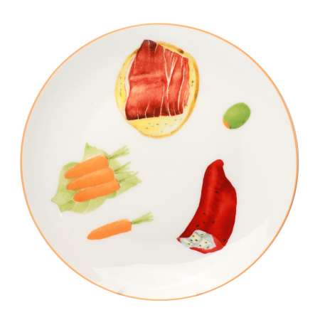 Тарелка 20 см Коктейльная вечеринка (набор 4 шт)